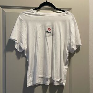 Abercrombie & Fitch White Skimming Tee